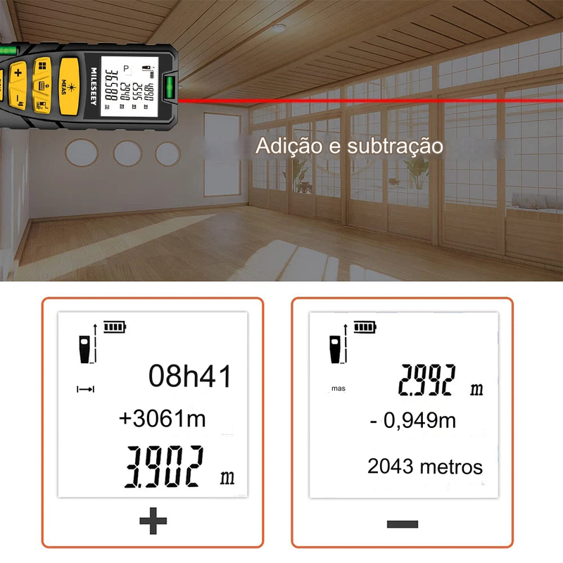 Medidor de Distância à Laser de Alta Precisão