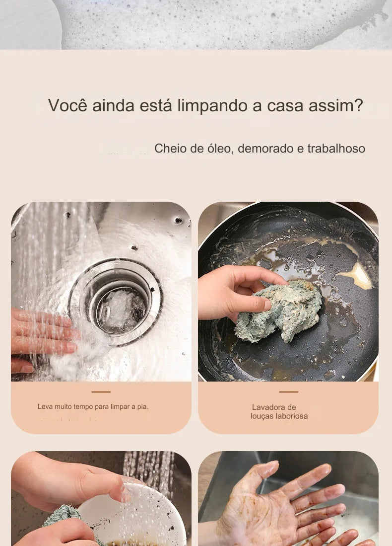 Escova de Limpeza Elétrica para Cozinha