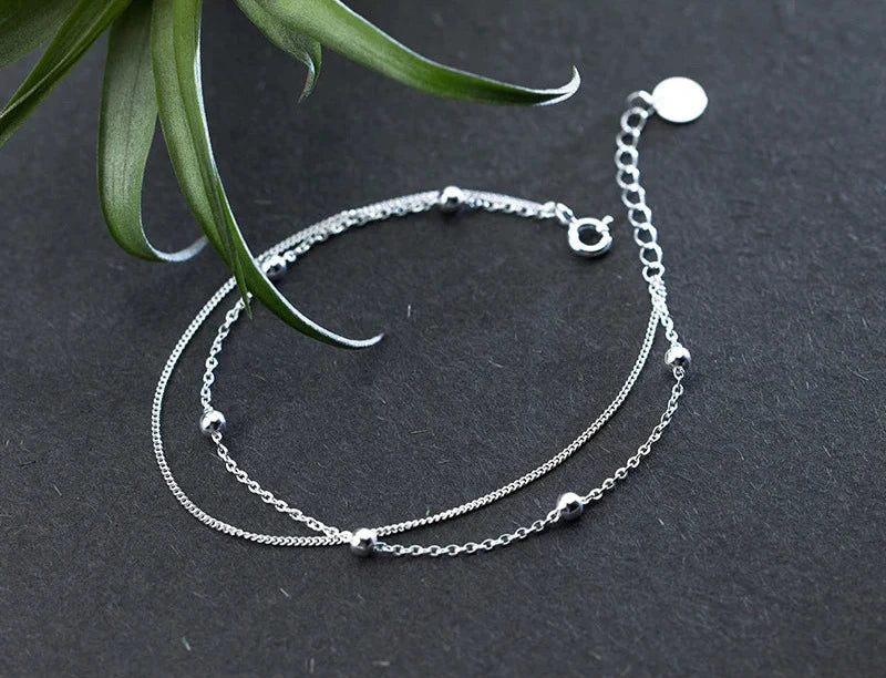 Pulseira Feminina Composta com Prata Esterlina