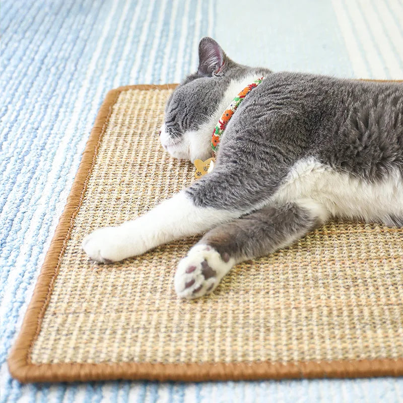 Protetor de Sofá para Gatos com Arranhador de Sisal e Fecho de Velcro