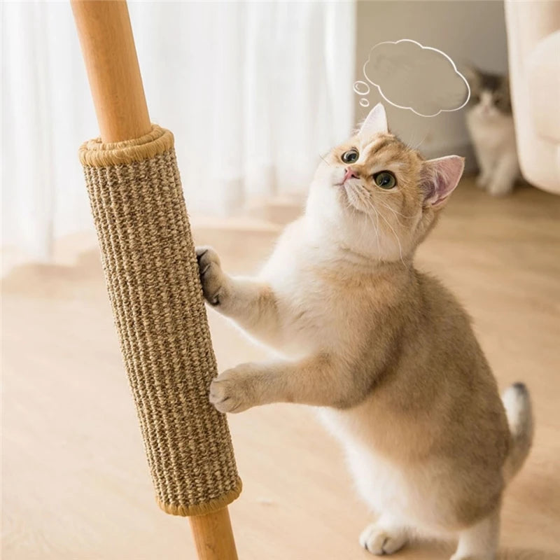 Protetor de Sofá para Gatos com Arranhador de Sisal e Fecho de Velcro