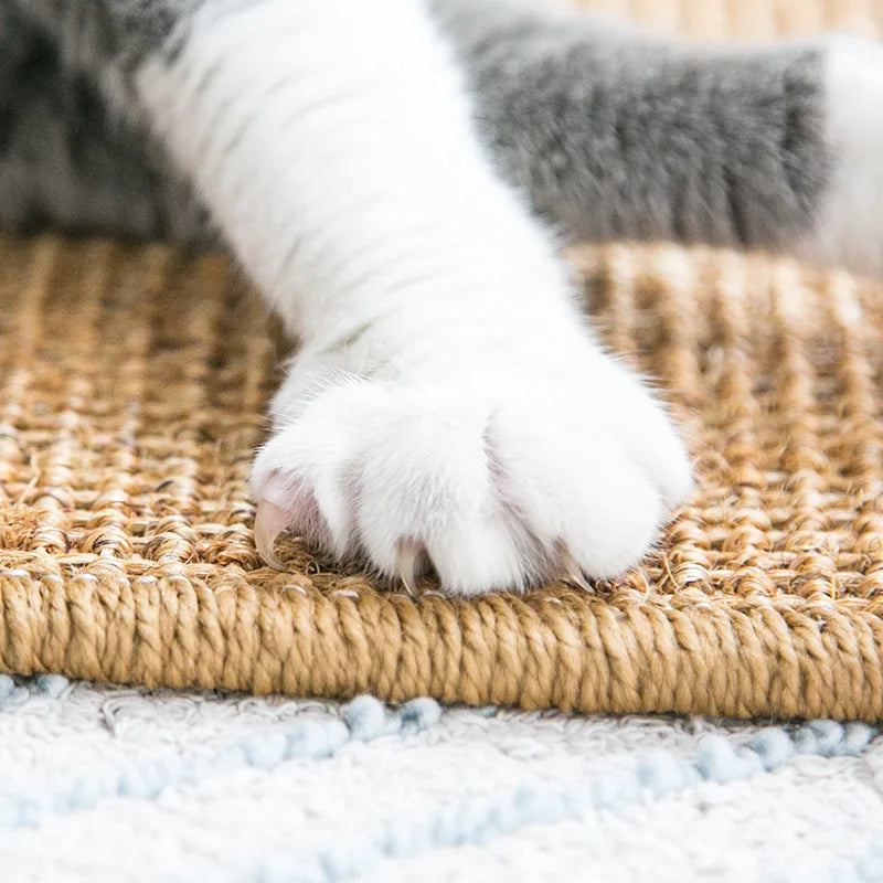 Protetor de Sofá para Gatos com Arranhador de Sisal e Fecho de Velcro